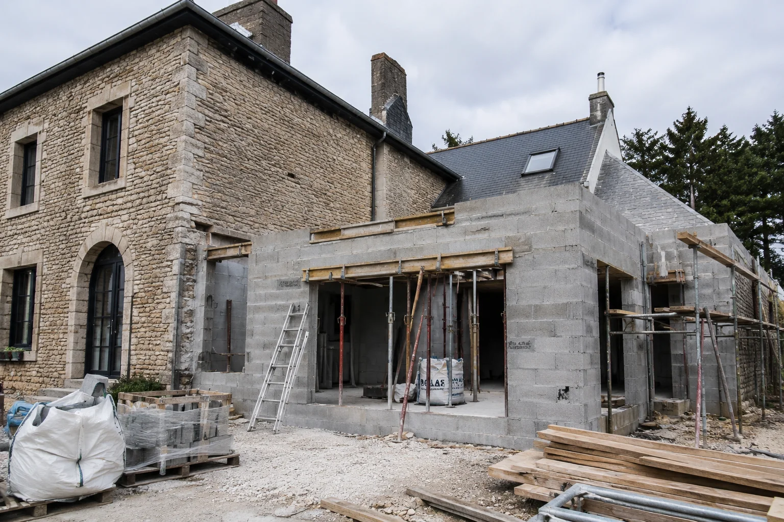 Travaux de maçonnerie et extension par RBK Bâtiment